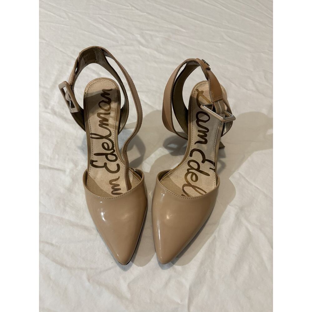 Sam Edelman Shoes Womens Size 6 Beige Harlow Ankle Strap Heels
